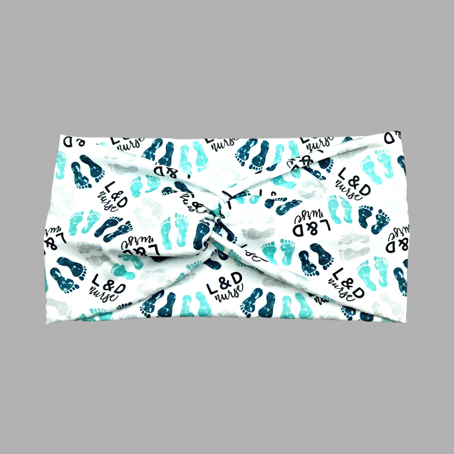 Baby Footprint NICU / L&D Headbands