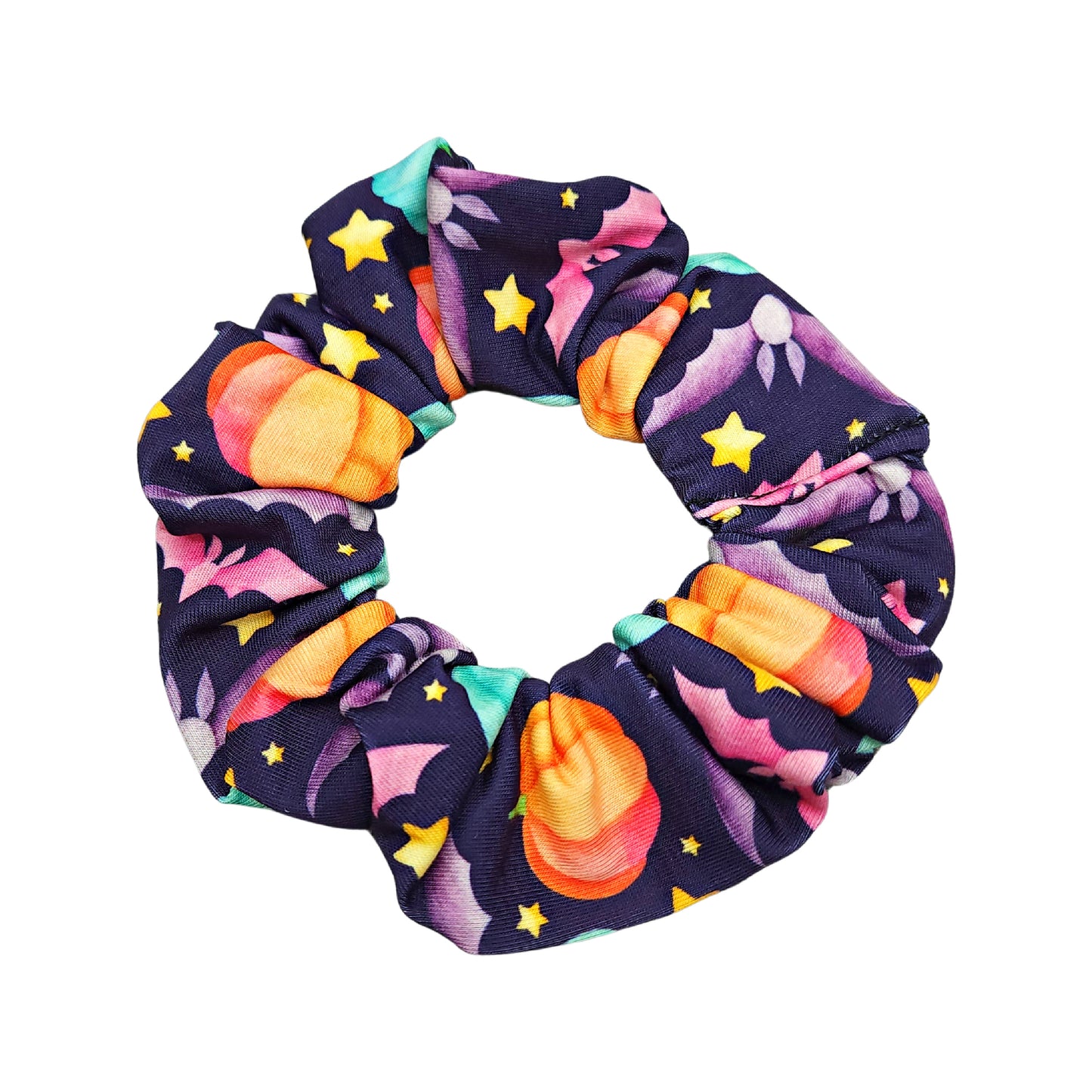 Purple Pumpkins and Bats Headband