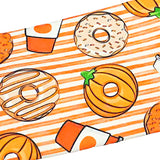 Orange Fall Pumpkin Donuts and Coffee Headband for Women