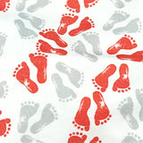 Red and Gray Baby Feet Nursing Headband for Women
