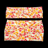 Wide Orange Fall Pumpkin Spice Coffee Headband for Women