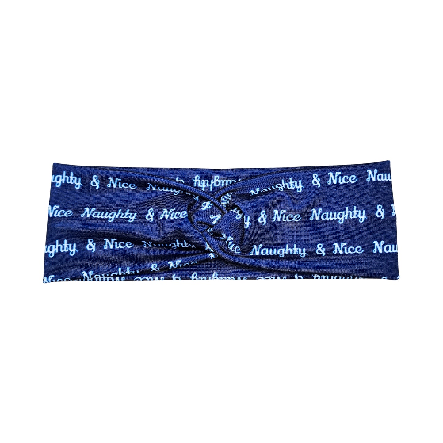 Naughty and Nice Script Headband for Women