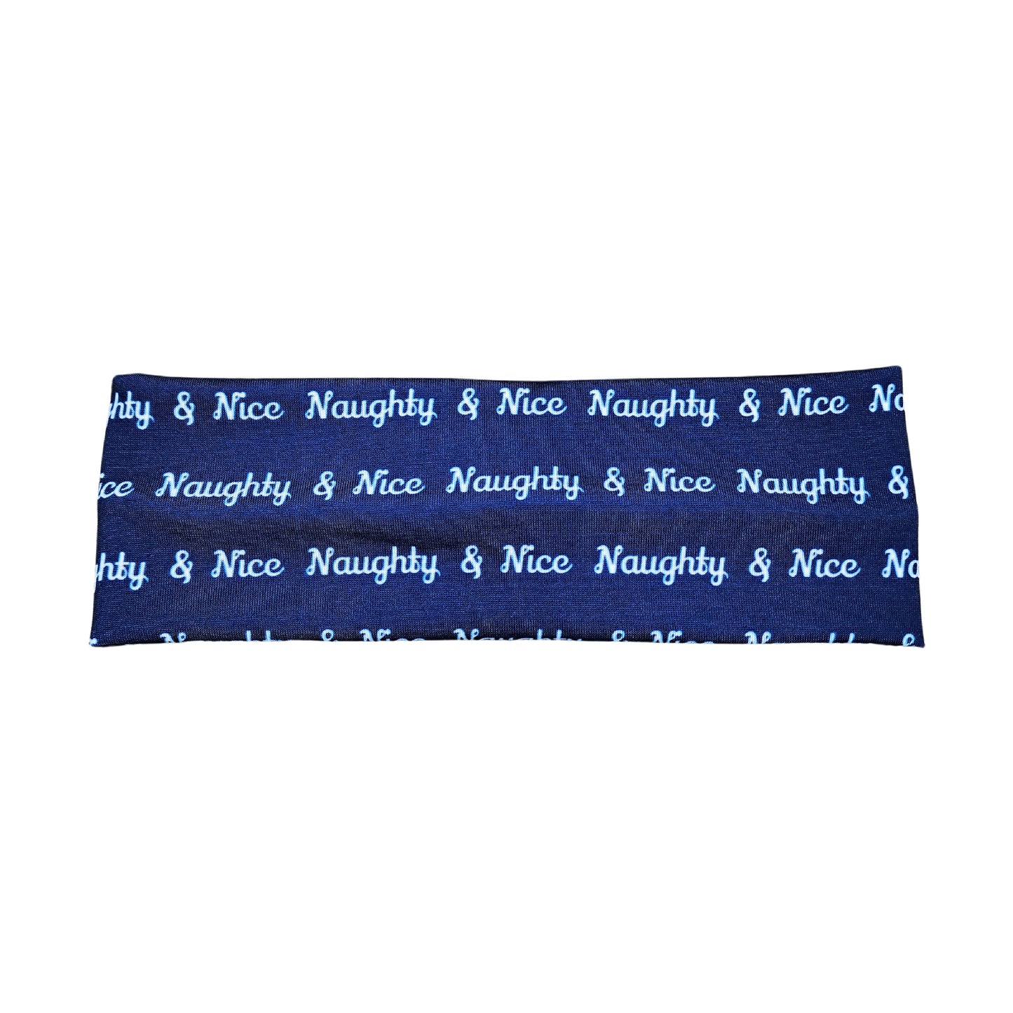 Naughty and Nice Script Headband for Women