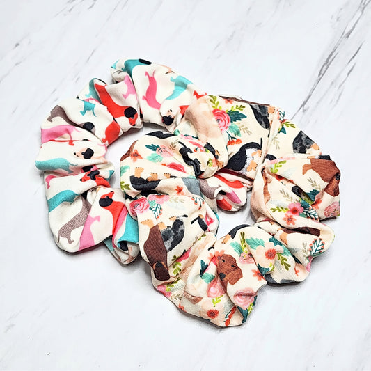 Dachshund Scrunchies, Set or Singles