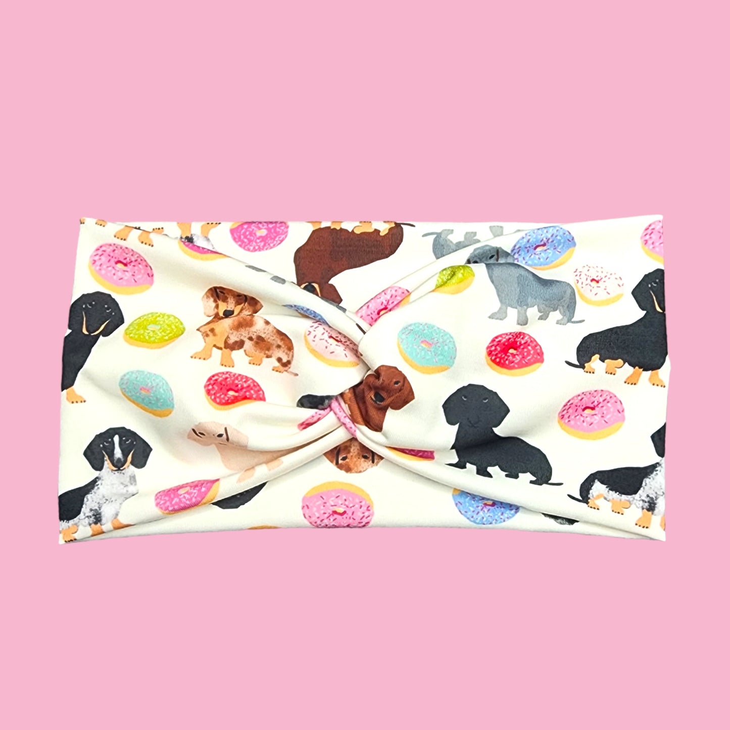 Wide Dachshund Dog Headbands