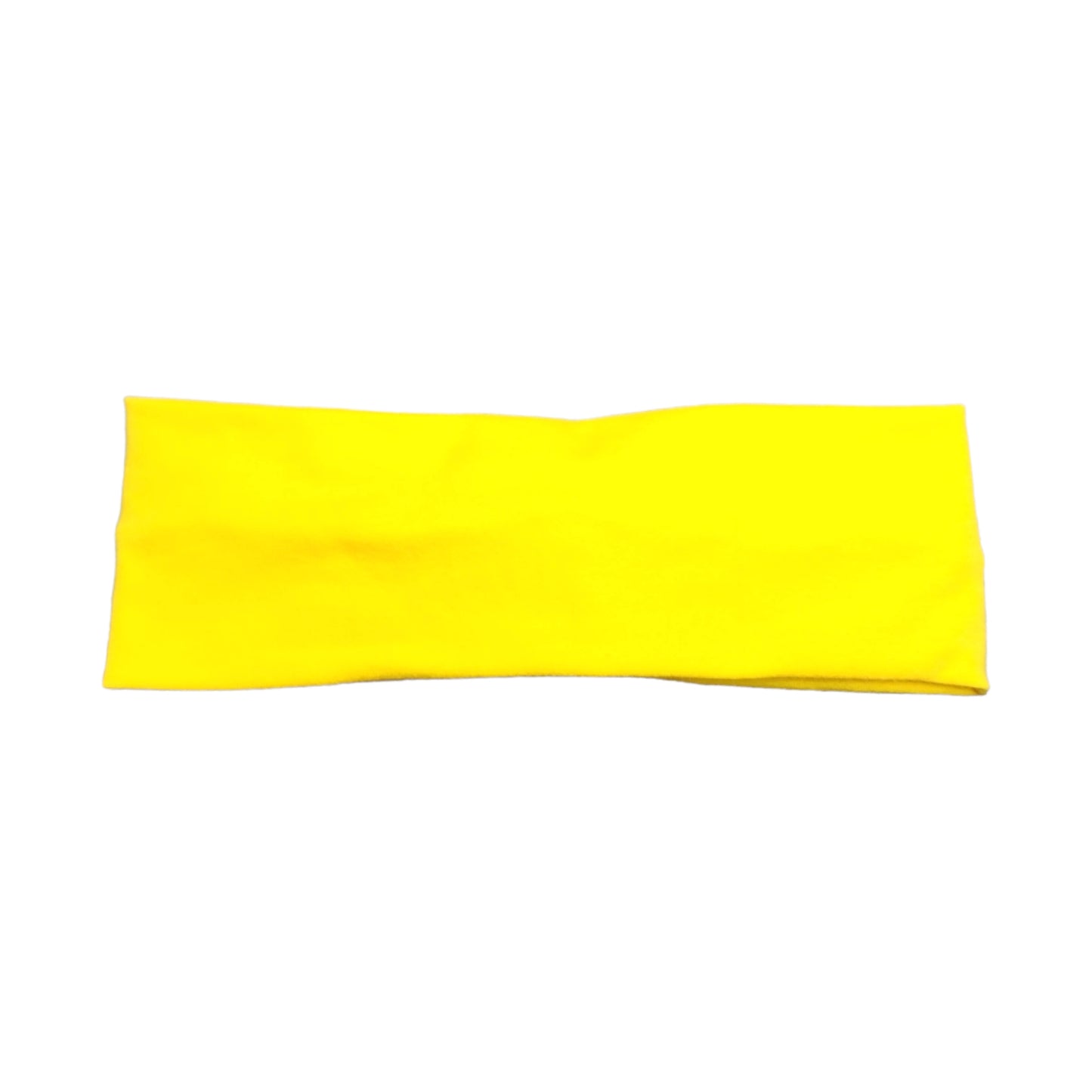 Solid Yellow Headband, Cotton Spandex