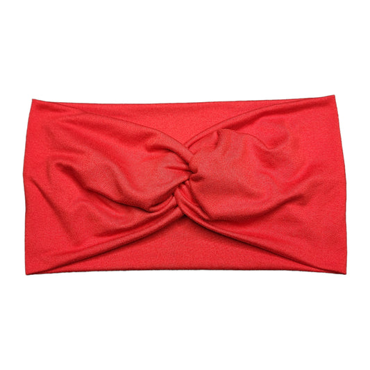 Wide Solid Red Headband