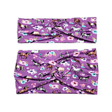 Purple Horse Print Headband for Women, Super Soft Collection