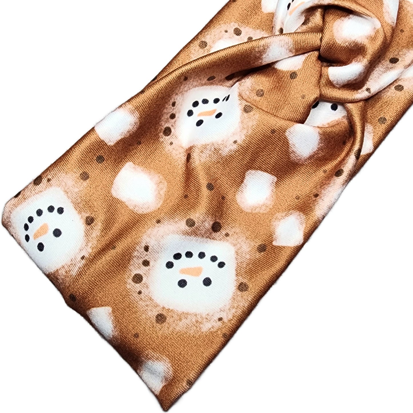 Snowman Marshmallow Cocoa Headband, Super Soft Collection