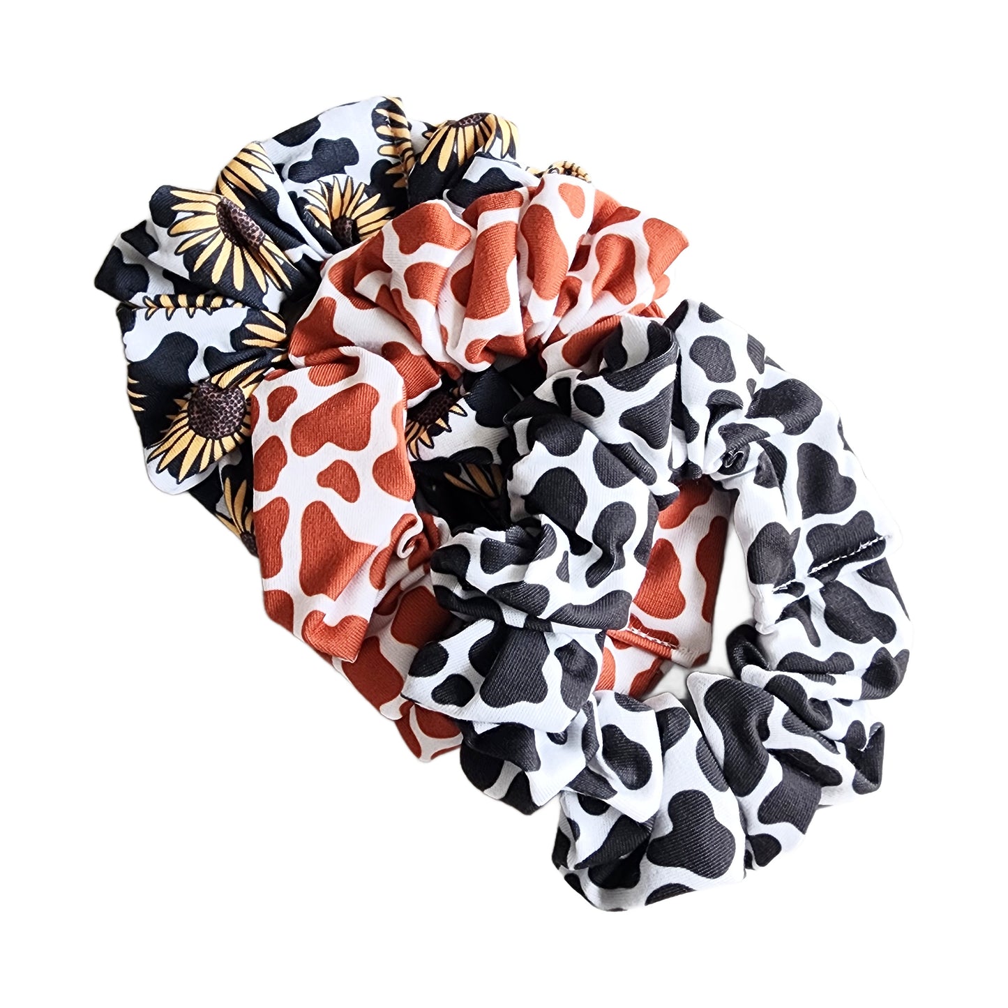 Cow Print Scrunchie