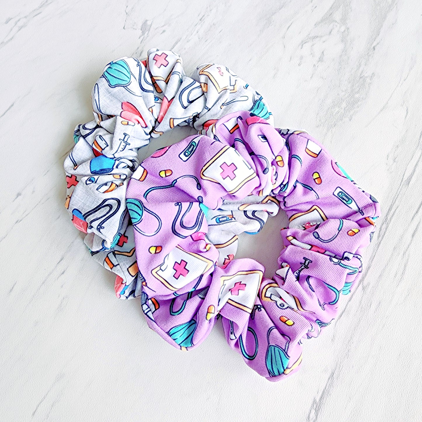 Medical Print Scrunchie