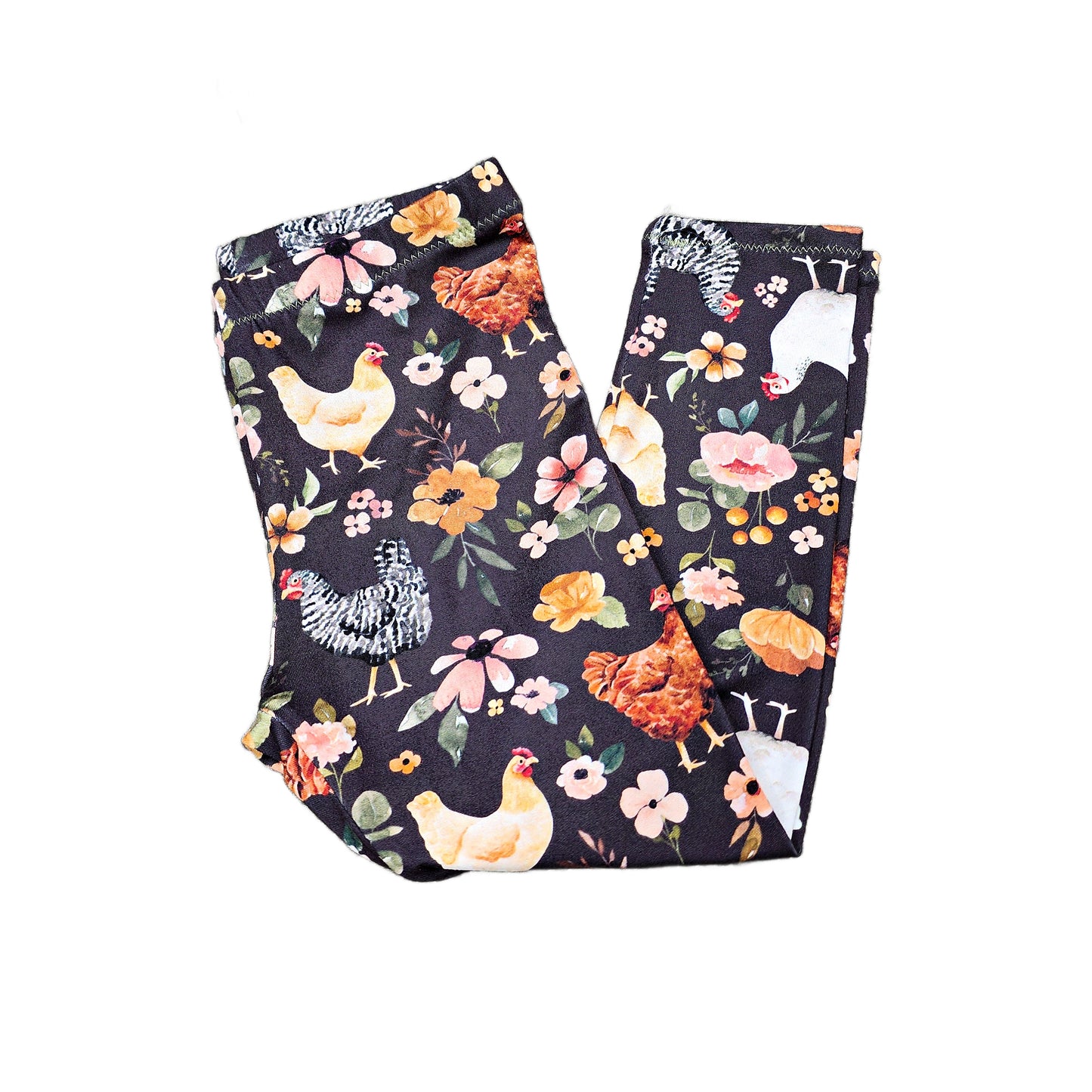 Chicken Print Leggings for Girls, TAT 2 weeks