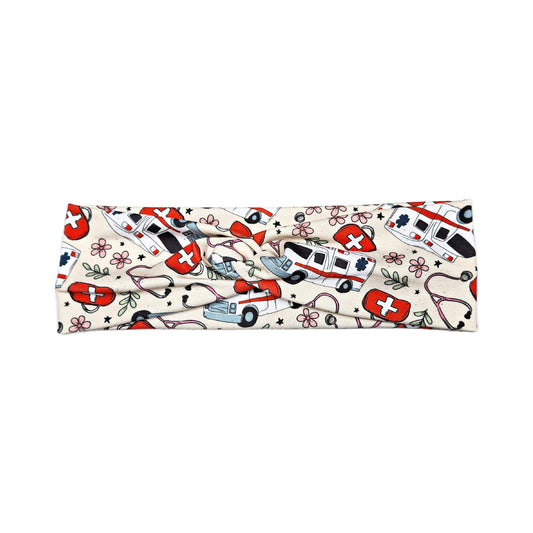 EMT Ambulance Print Headband