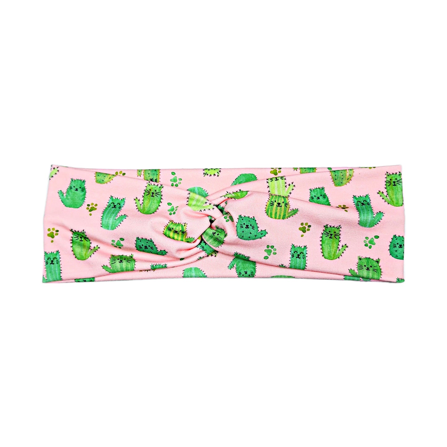 Funny Cat Cactus Print Headband