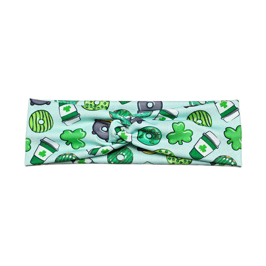 Shamrock Donuts and Coffee Headband
