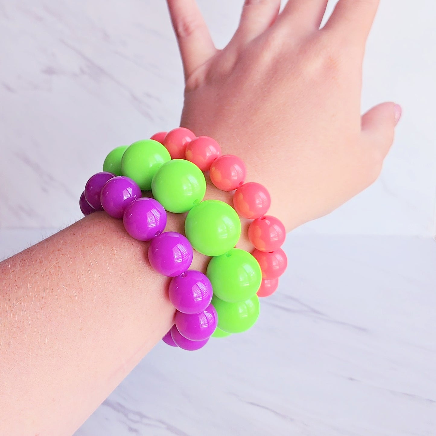 "It's a Neon Summer" Collection, Stacker Bracelet or Statement Earrings