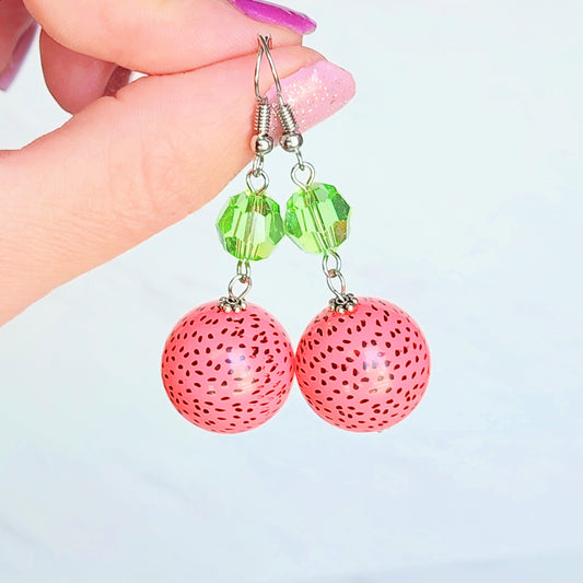 Watermelon Crystal Earrings