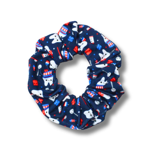 Patriotic Teeth Scrunchie
