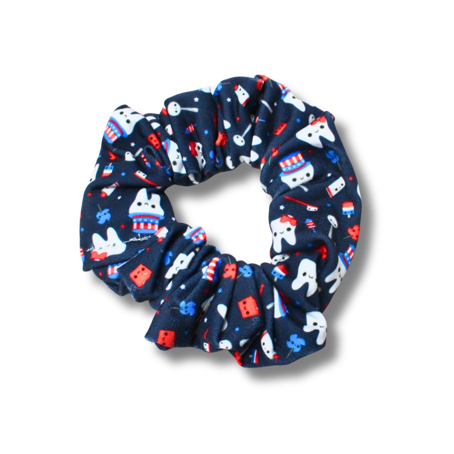 Patriotic Teeth Scrunchie