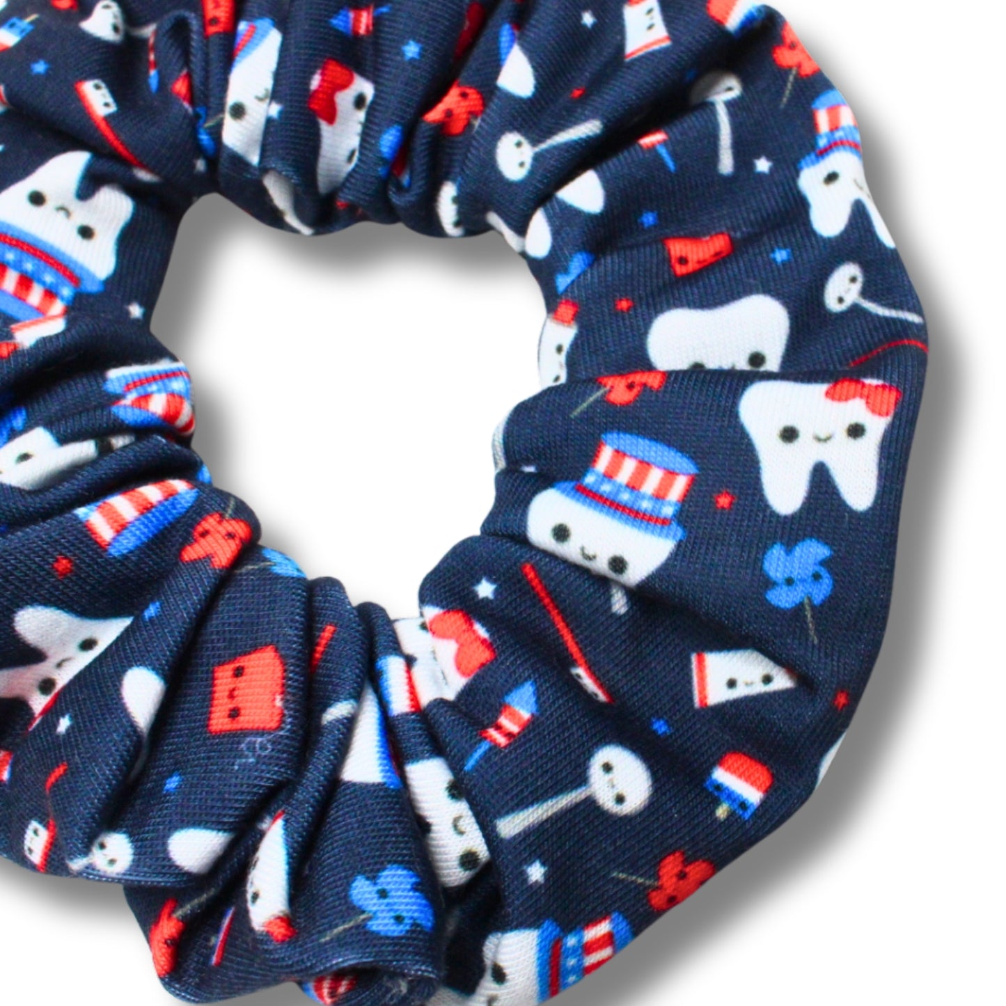 Patriotic Teeth Scrunchie