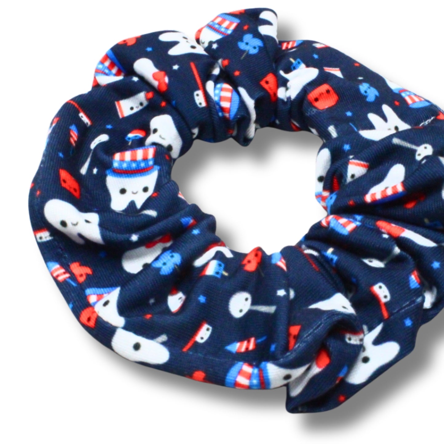 Patriotic Teeth Scrunchie