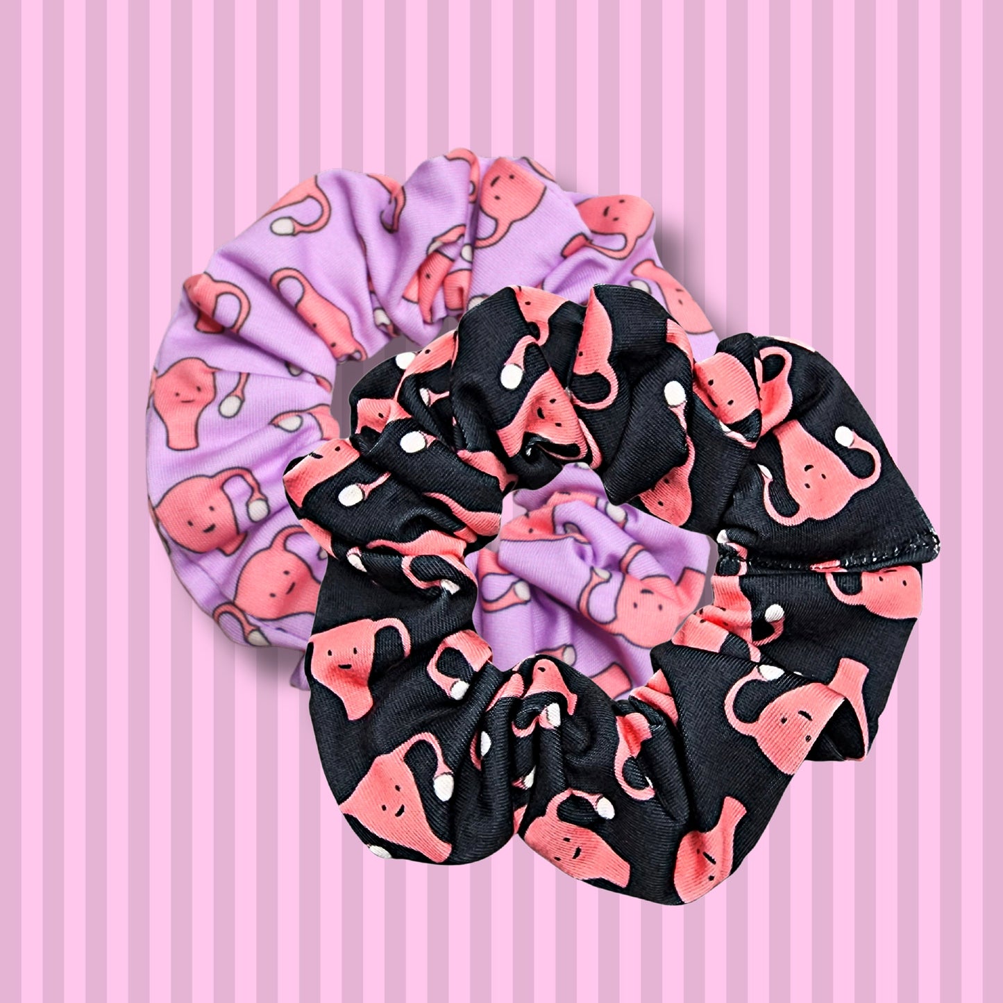 Kawaii Uterus OBGYN Scrunchie
