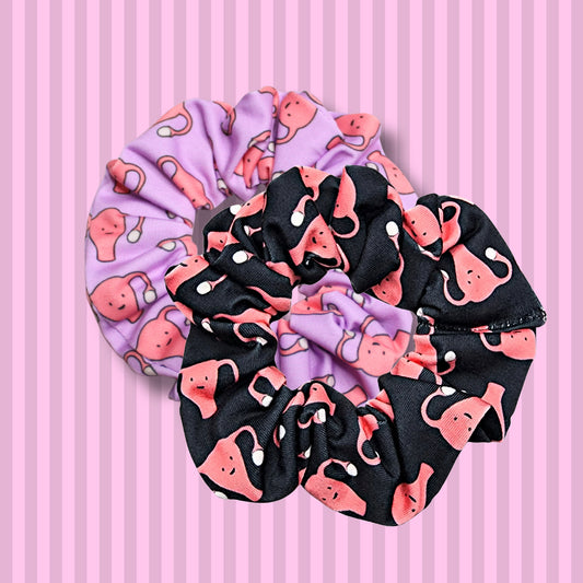 Kawaii Uterus OBGYN Scrunchie
