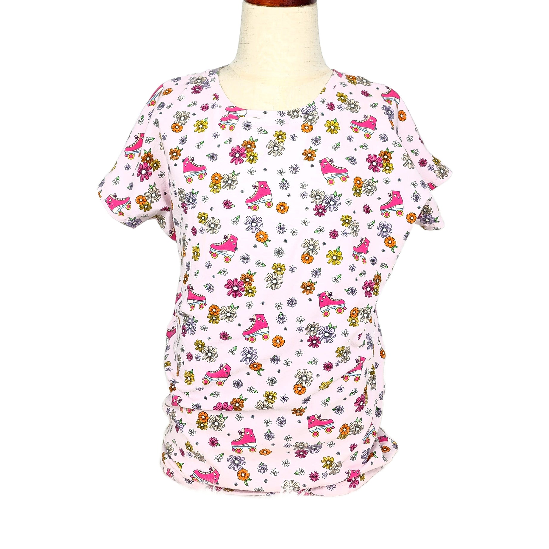 Retro Roller Dolman T-Shirt for Girls