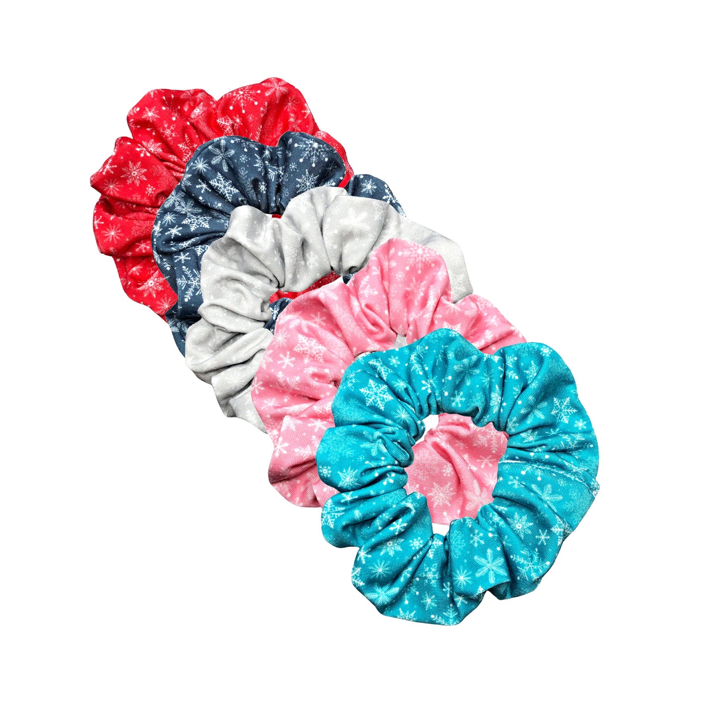 Red Snowflake Scrunchie