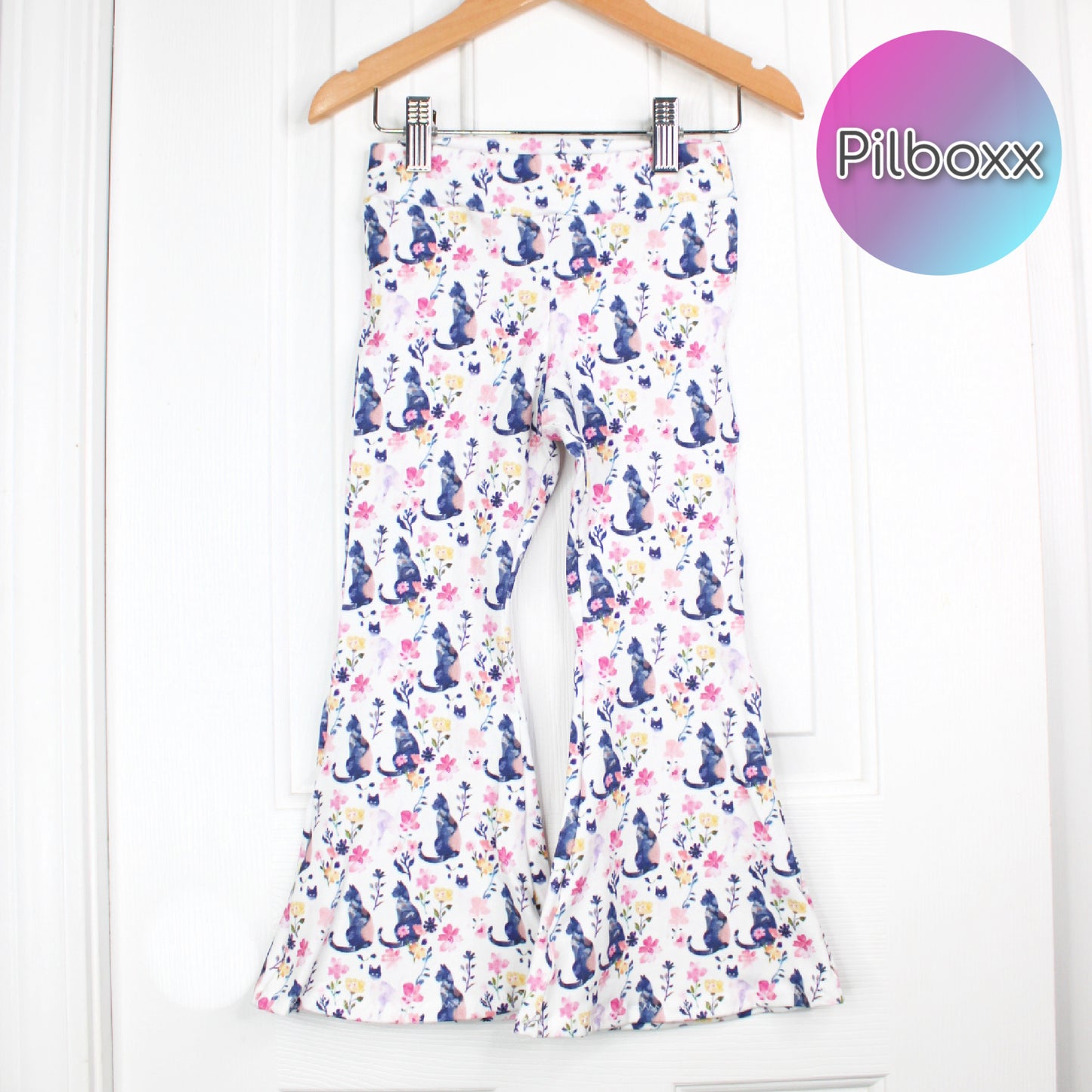 Cat Flare Leggings, Ready to Ship, 3T, 4T, 5