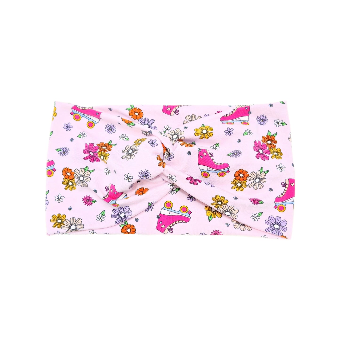 Wide Retro Roller Headband, Cotton Spandex