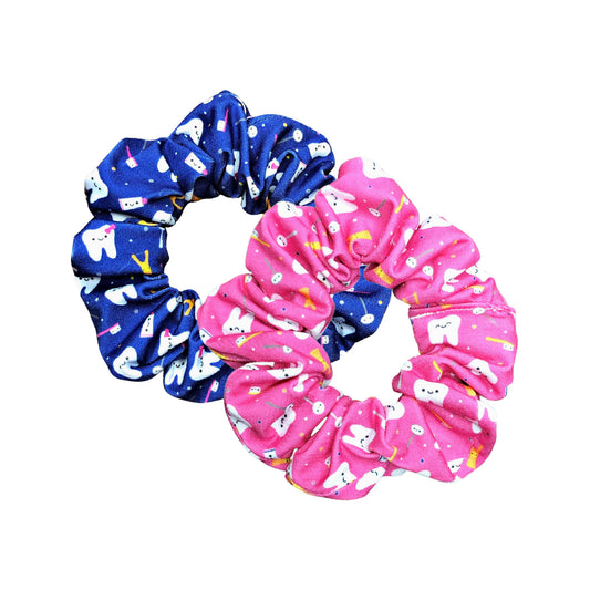 Kawaii Teeth Dental Hair Tie - Pink or Blue