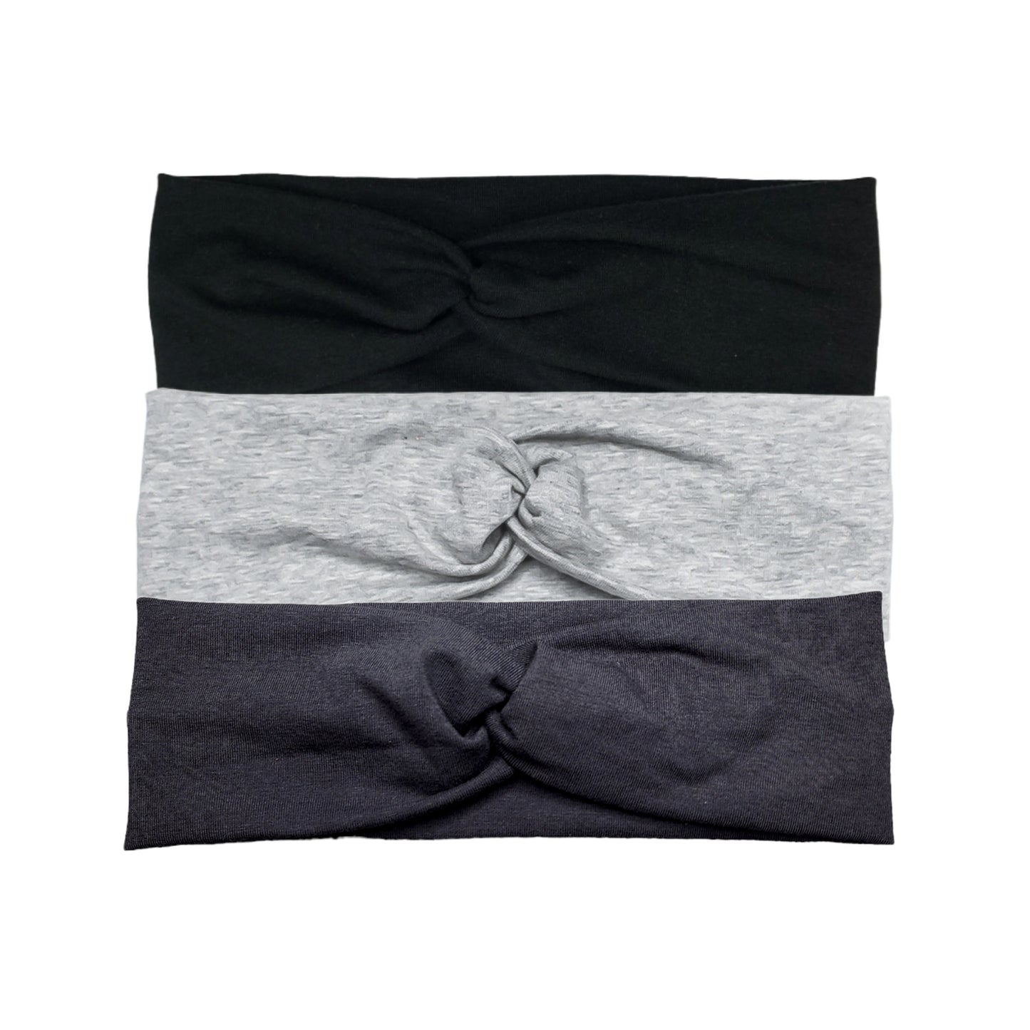 Neutral Solid Headband in Black, Charcoal or Heather Gray