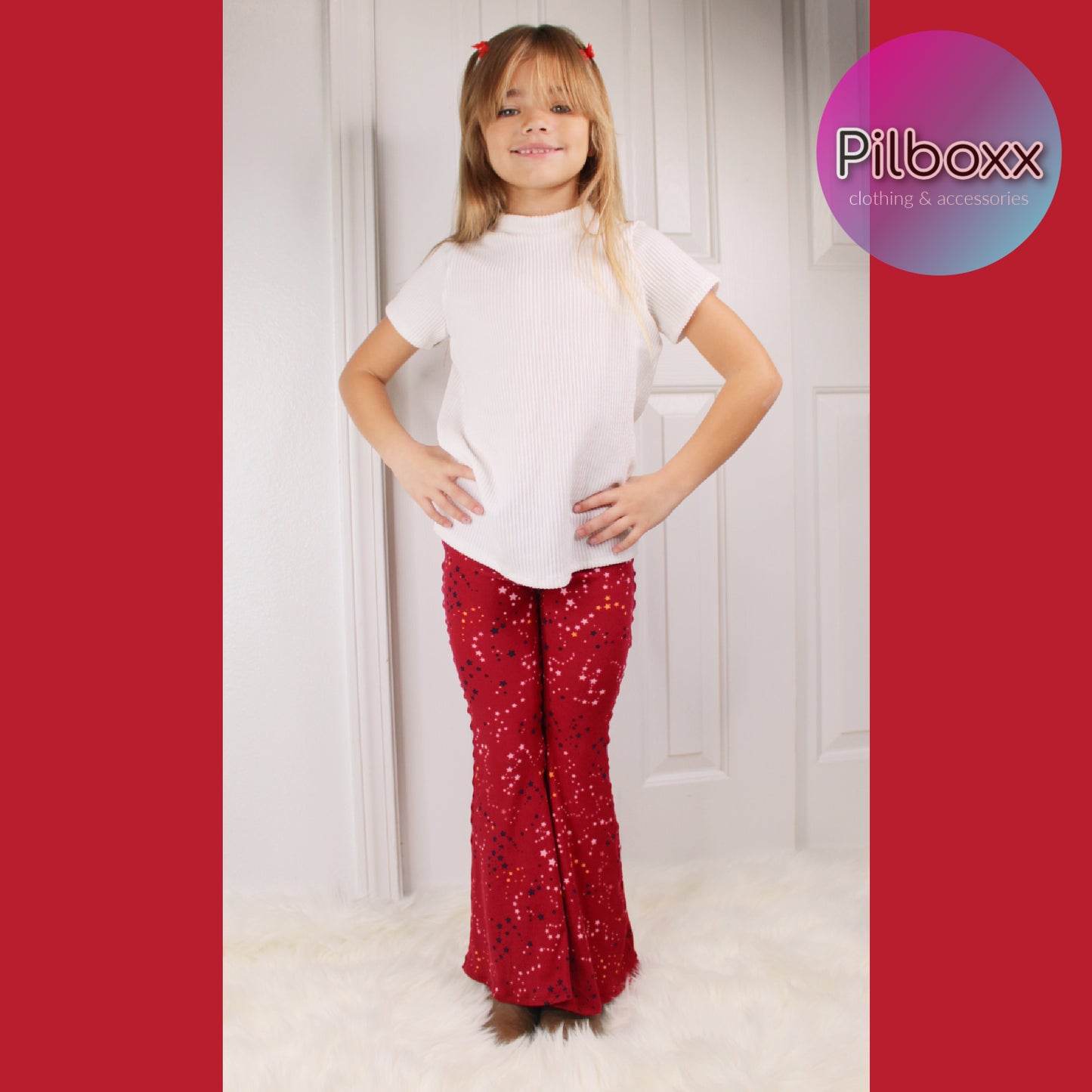 Star Flare Pants for Girls, Ready to Ship