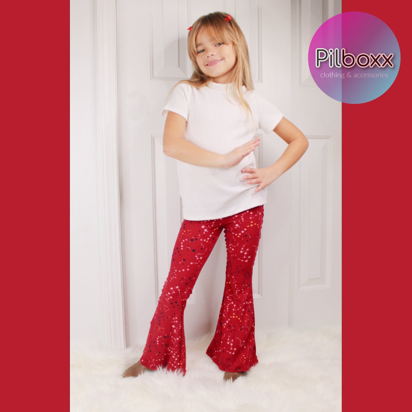 Star Flare Pants for Girls, Ready to Ship