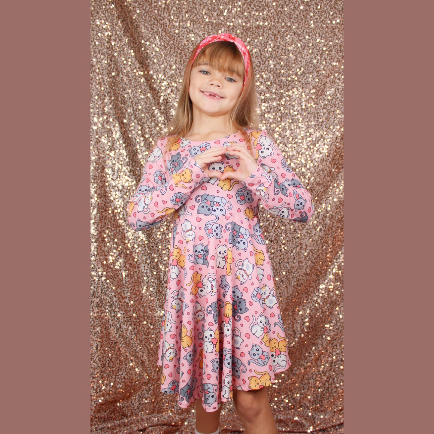 Kitty Cat Valentine's Dress