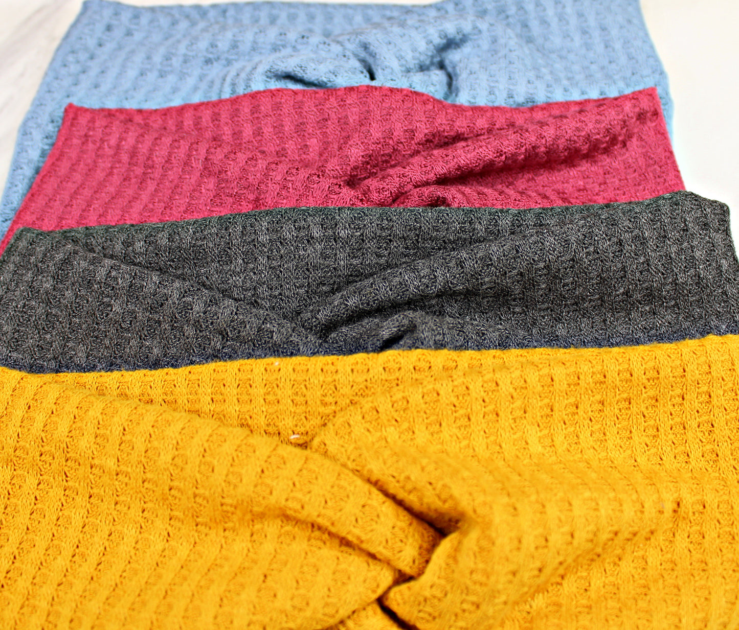 Comfy Cozy Fall Waffle Wide Headbands for Women