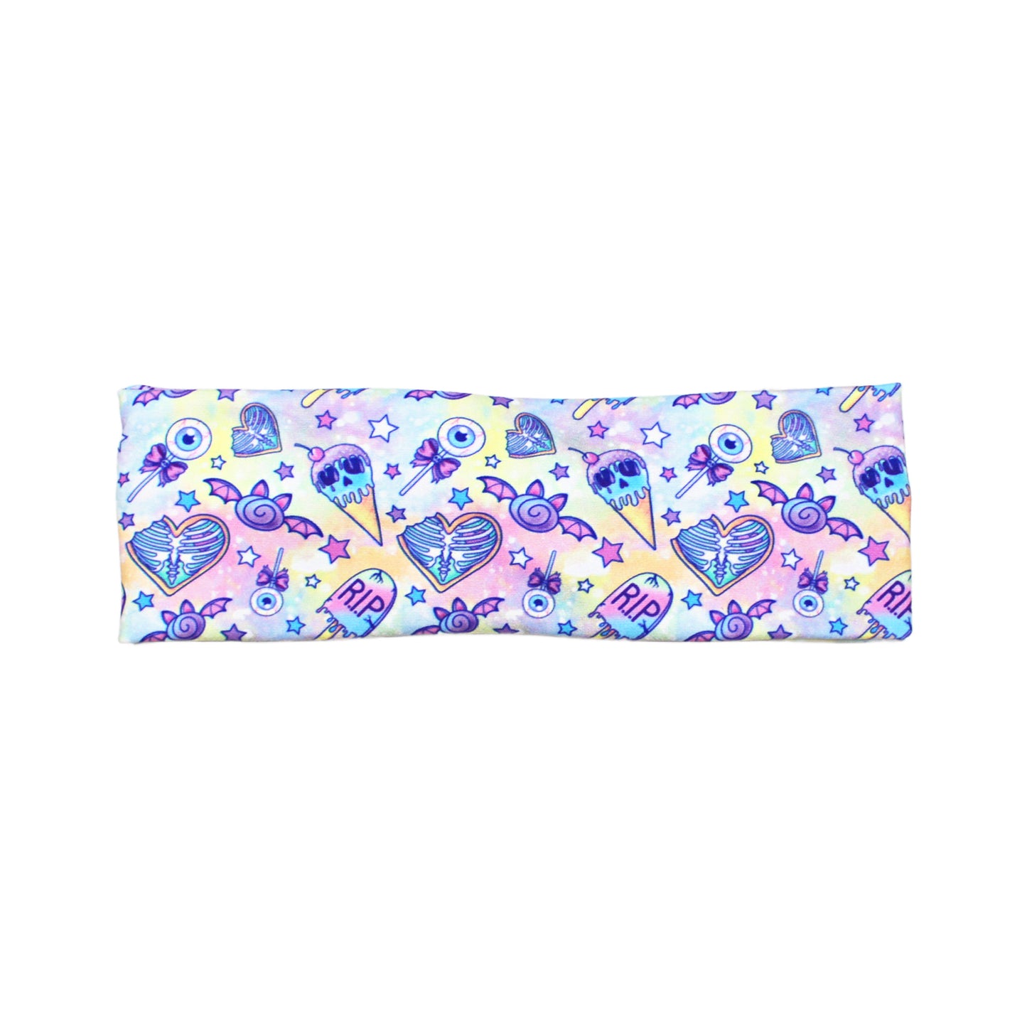 Pastel Halloween Candy Print Headband for Women