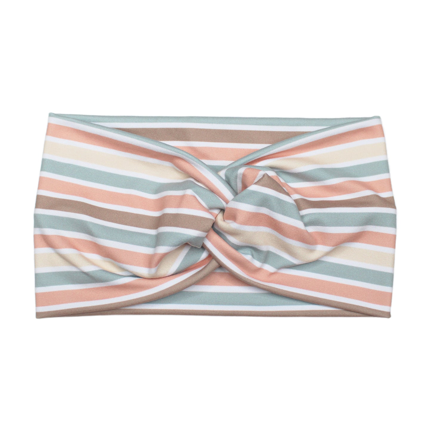 Retro Pastel Stripe Scrunchie