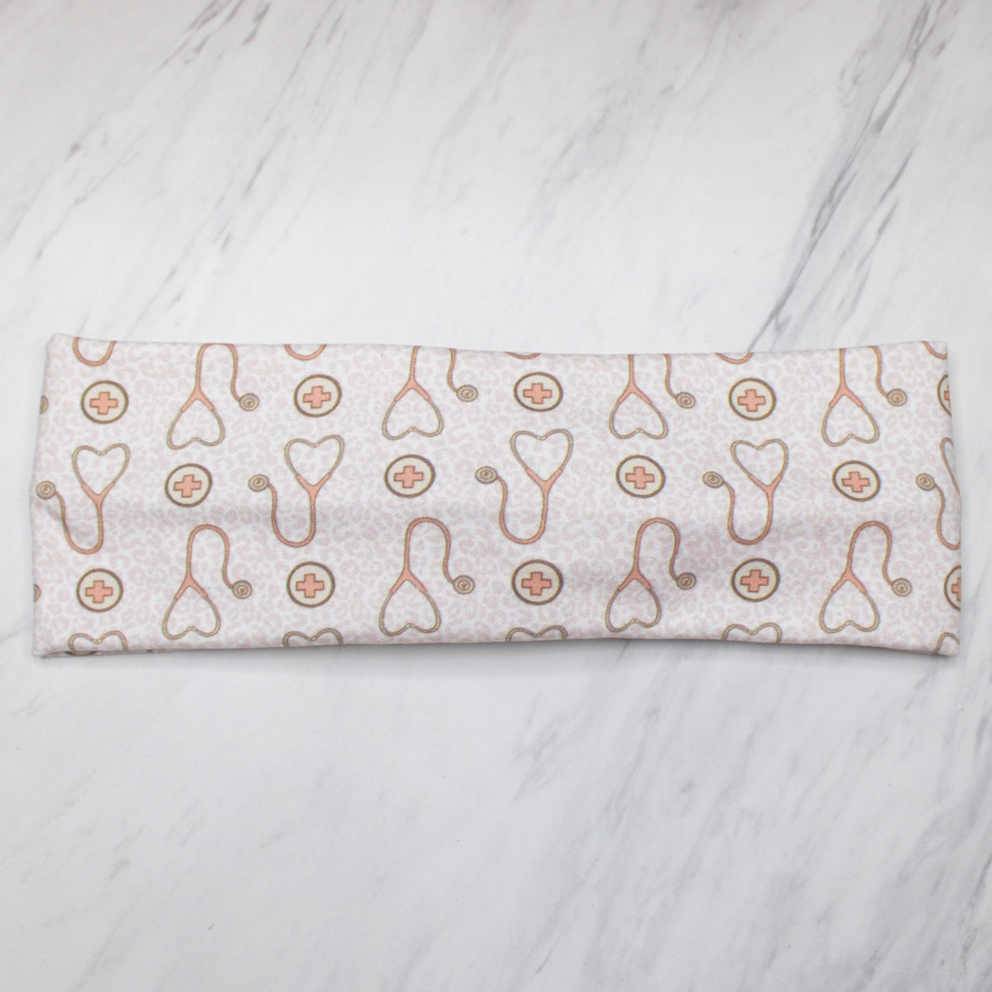 Retro Nurse Print Headbands for Women, Muted Earth Tones, Super Soft Collection