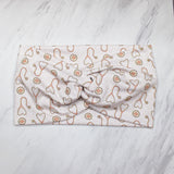 Wide Retro Nurse Print Headbands for Women, Muted Earth Tones, Super Soft Collection
