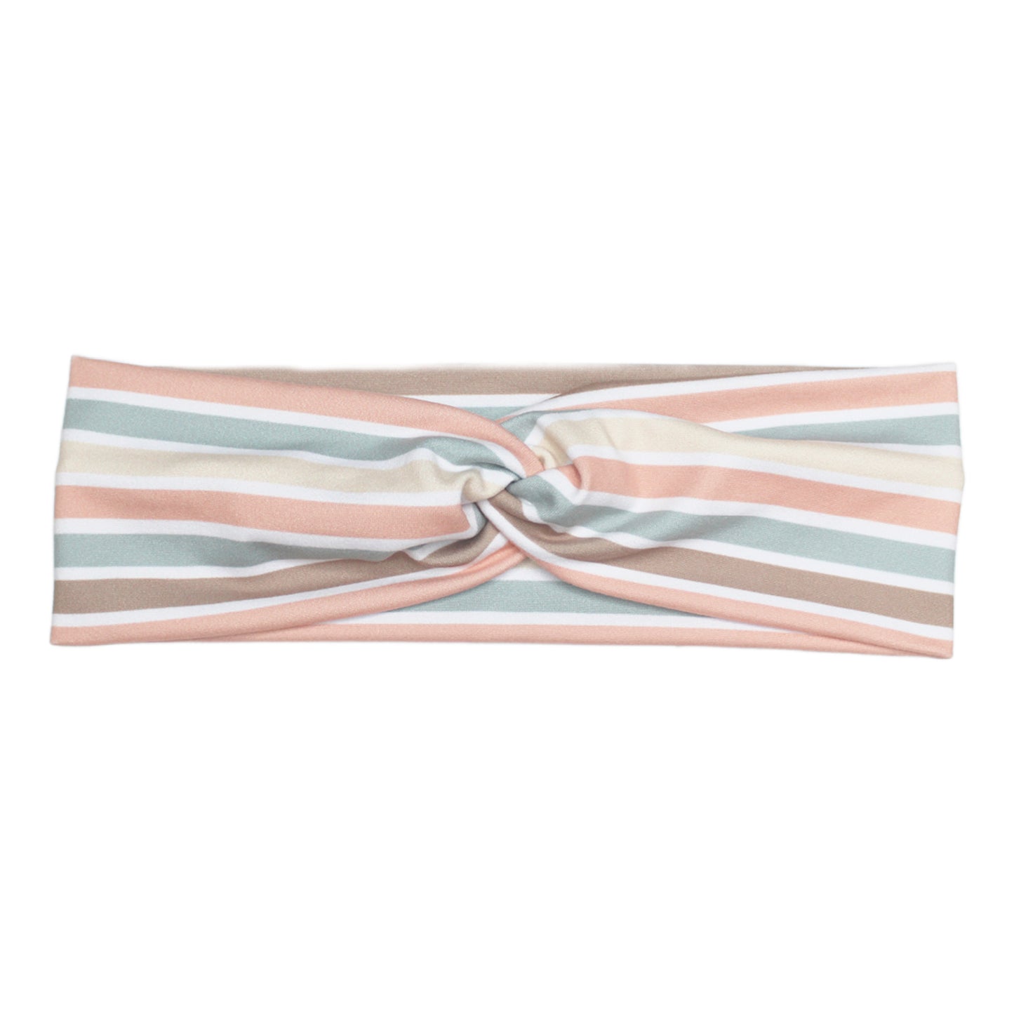 Retro Pastel Stripe Scrunchie