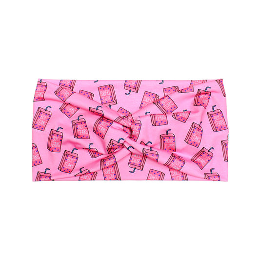 Wide Funny Juice Box Print Headband for Women, Boys Tears