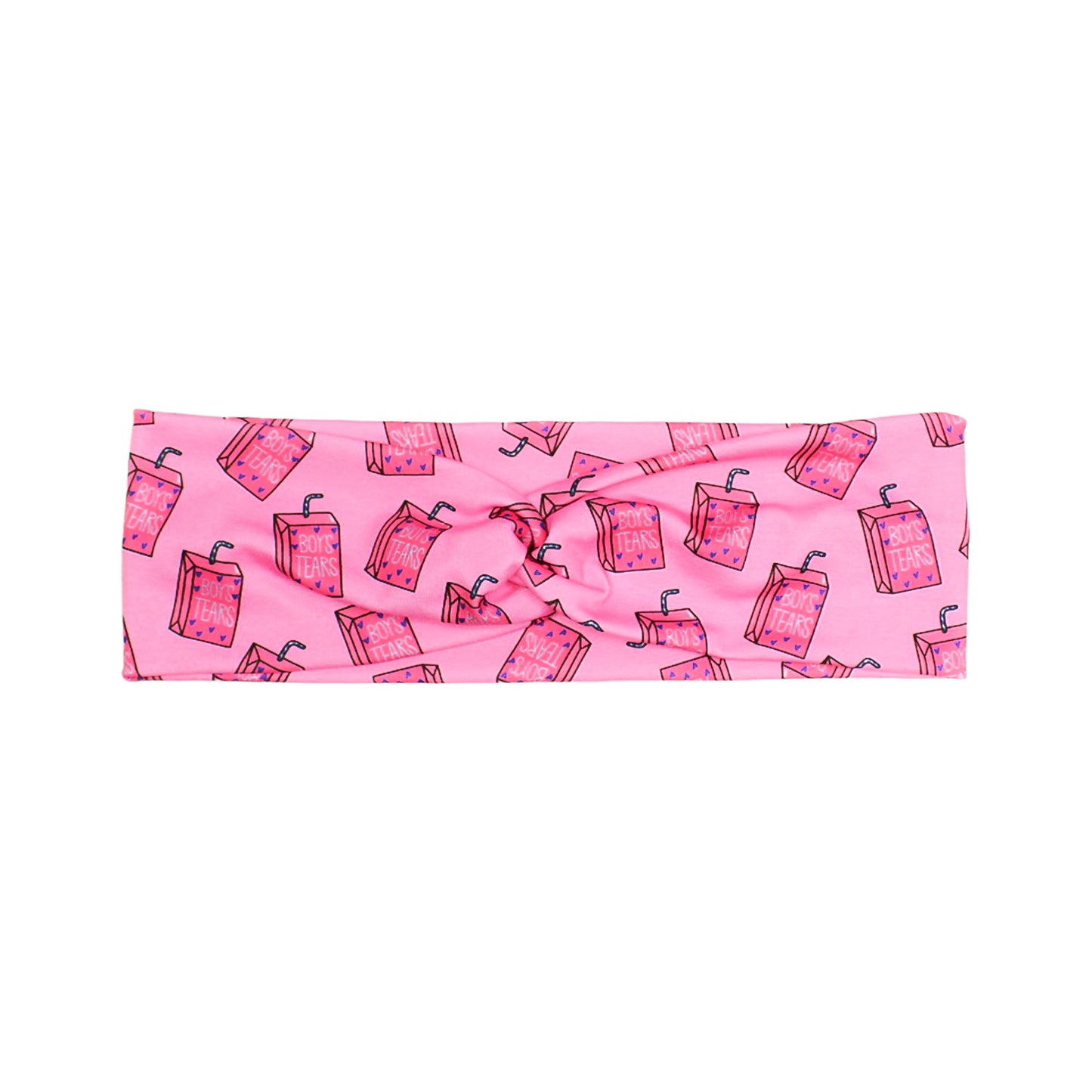 Funny Juice Box Print Headband for Women, Boys Tears