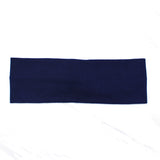 Solid Navy Blue Twist Headband, Cotton Spandex