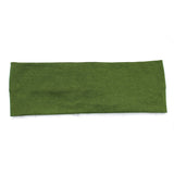 Olive Green Solid Twist Headband, Cotton Spandex