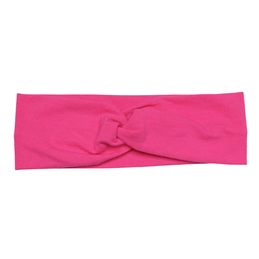 Solid Pink Cotton Headband