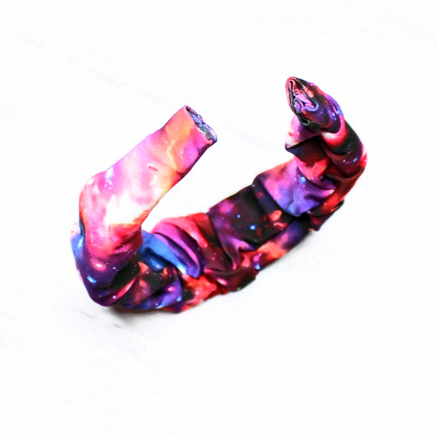 Scrunch Statement Hard Headband, Galaxy Print