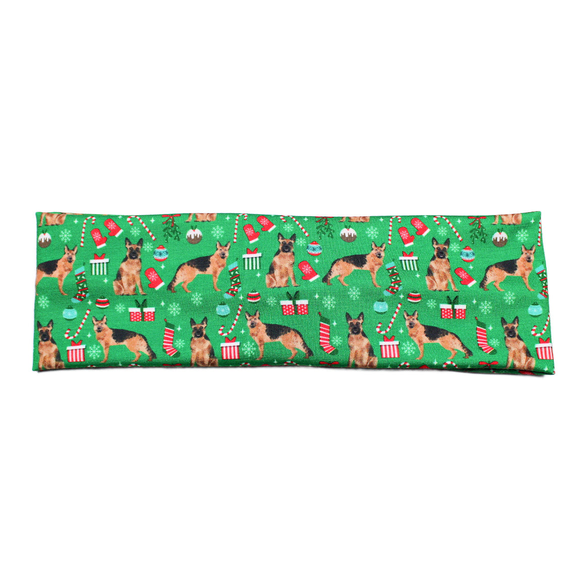 Christmas German Shepherd Dog Print Headband