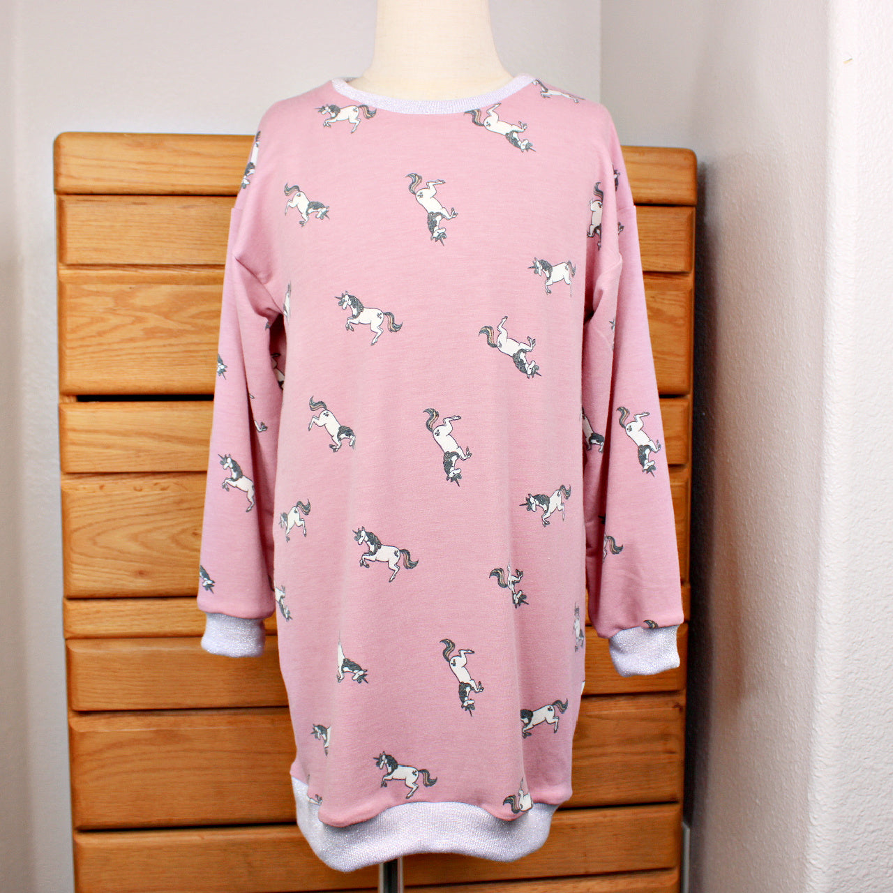 Cozy Unicorn Sweatshirt Dress for Girls